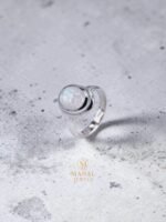 Rainbow Moonstone Ring – 925 Sterling Silver - Image 4