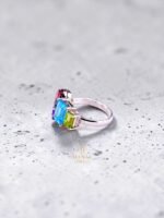 Multi-Gemstone Ring – 925 Sterling Silver - Image 4