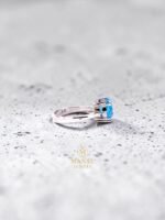 Blue Topaz Ring – 925 Sterling Silver - Image 4