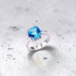 Blue Topaz Ring – 925 Sterling Silver