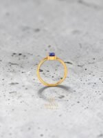 Blue Sapphire Ring – White Gold Plated 925 Sterling Silver - Image 4