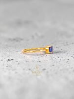 Blue Sapphire Ring – White Gold Plated 925 Sterling Silver - Image 5