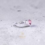 Pink Tourmaline Ring – 925 Sterling Silver