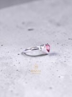 Pink Tourmaline Ring – 925 Sterling Silver