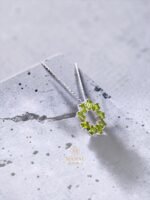 Peridot Cluster Pendant in 925 Sterling Silver - Image 3