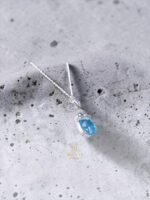 Blue Topaz Pendant in 925 Sterling Silver - Image 2