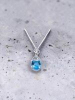 Blue Topaz Pendant in 925 Sterling Silver