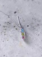 Mixed Gemstone Pendant in 925 Sterling Silver - 2 - Image 3